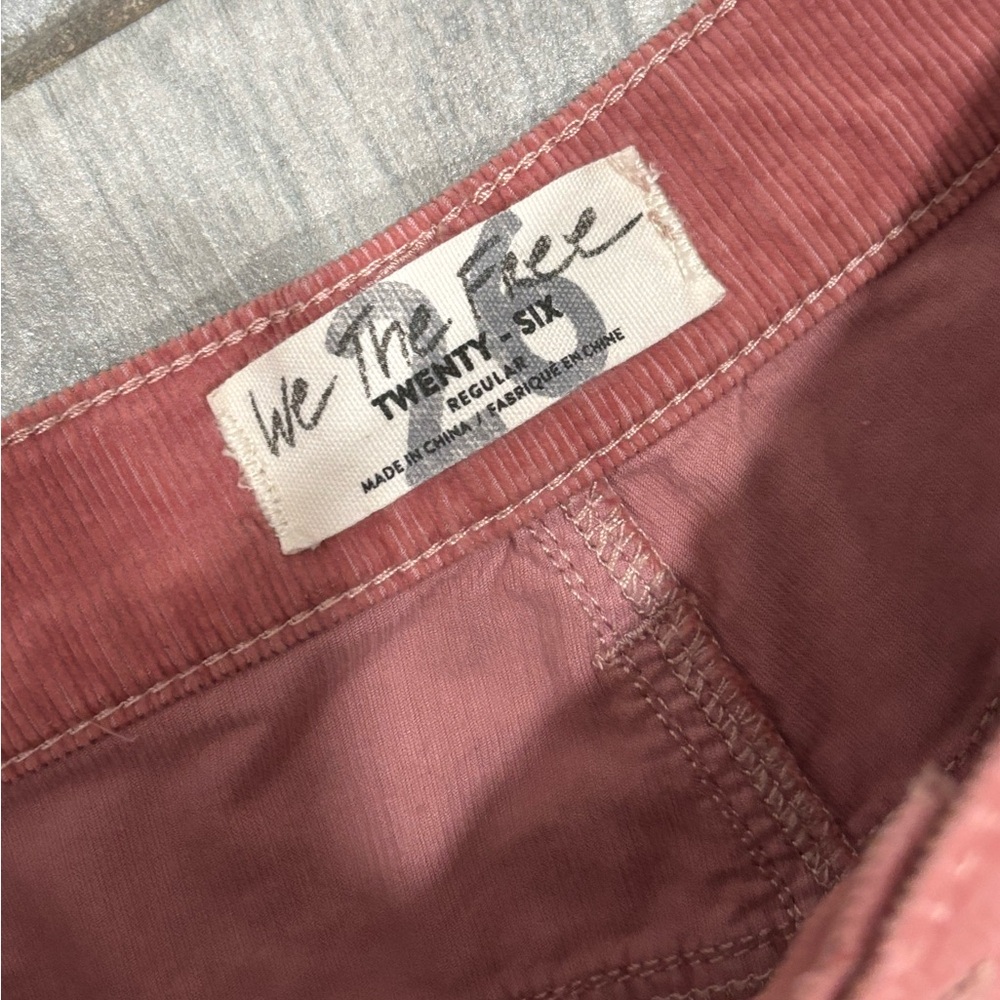 We the Free Corduroy Pants in Dusty Rose Size 26 - Picture 4 of 8